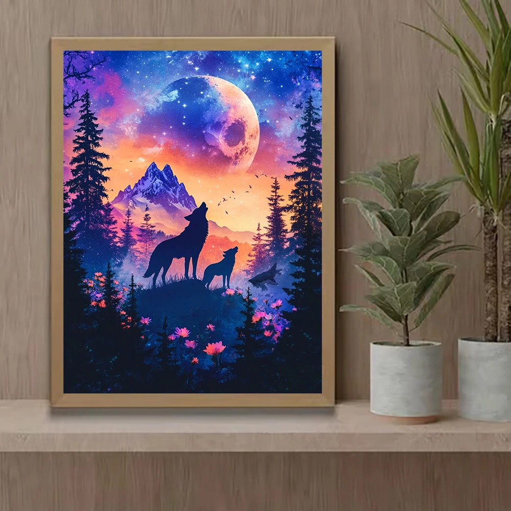5D DIY Diamond Art Full Mosaic Craft Kit Eye-Catching Visual Effect Wall Picture for Home Interior And Space Decoration Unique Handmade Gift