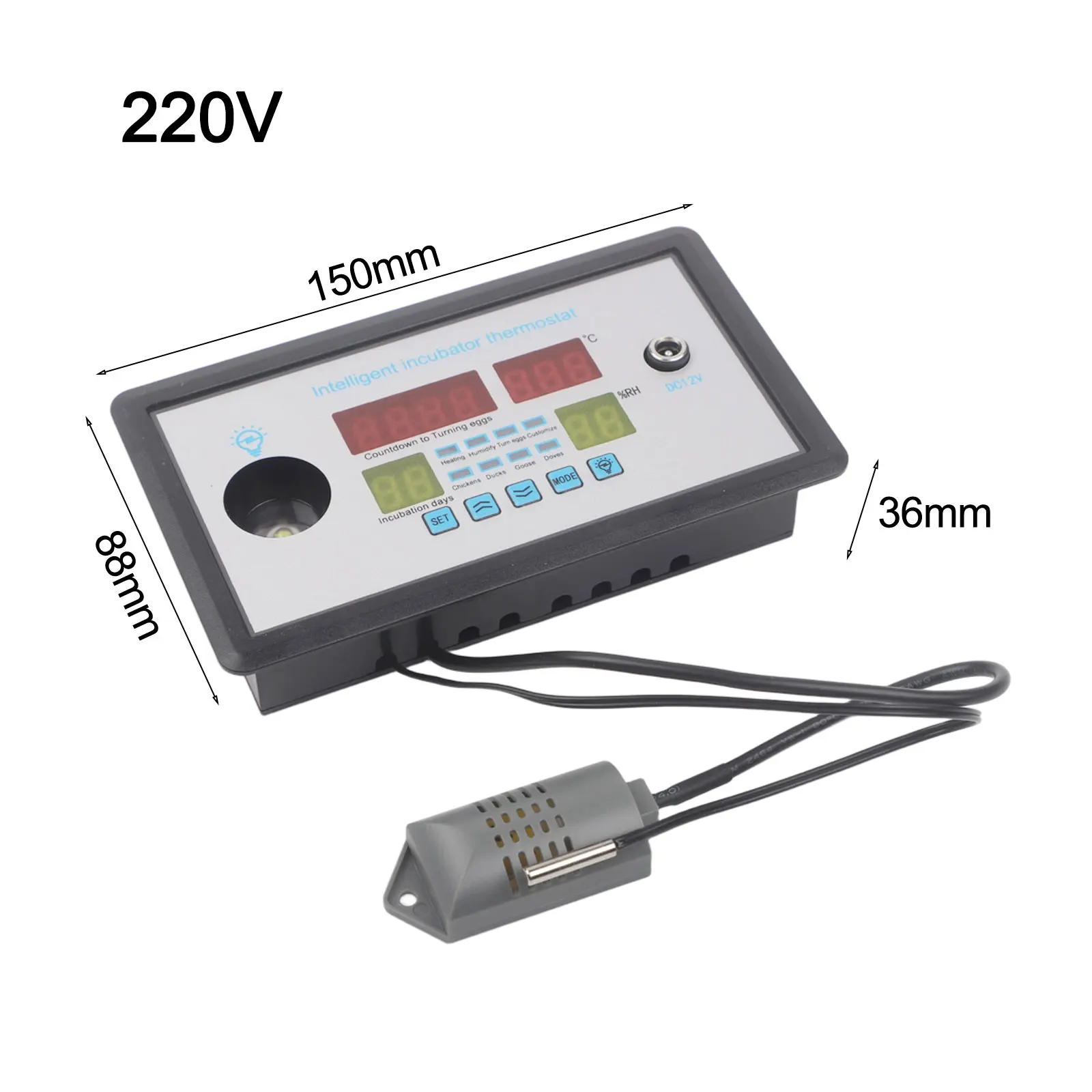 Automatic Egg For Turner For Smart Incubator Thermostat Controller For Chicken Duck Goose Poultry Hatching Temperature Humidity