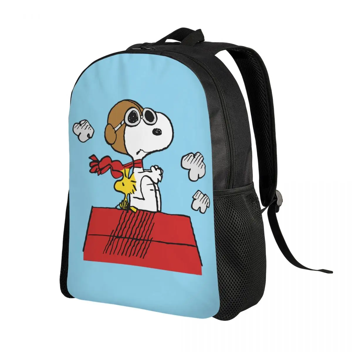 Custom Snoopy Woodstock Backpack for Boys Girls Cartoon School College Travel Bags Men Women Bookbag Fits 15 Inch Laptop