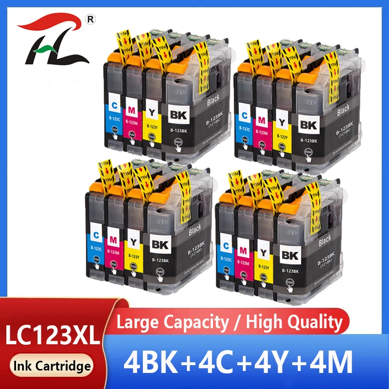 

Картридж с чернилами 16PK для Brother LC123, совместимый с женскими чернилами для принтера LC121