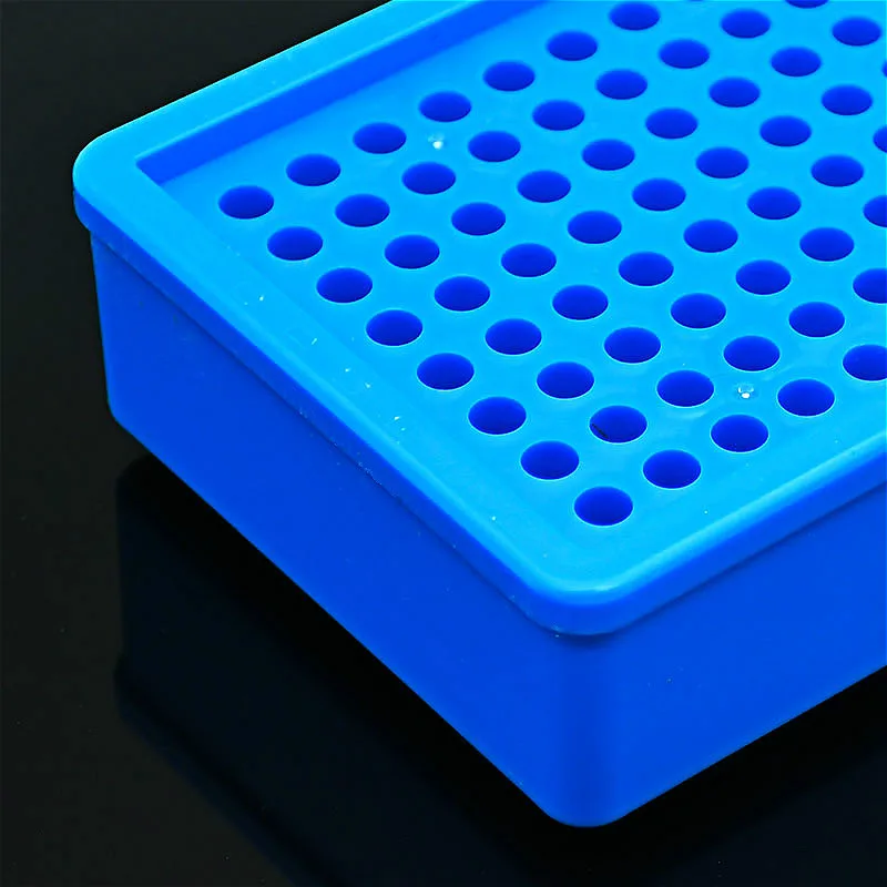 PCR-Cooler Rectangle Multipurpose Low Temperature PCR Holder For 0.2 ml Cooling Centrifuge Tube Box PCR Accessories 96 Well