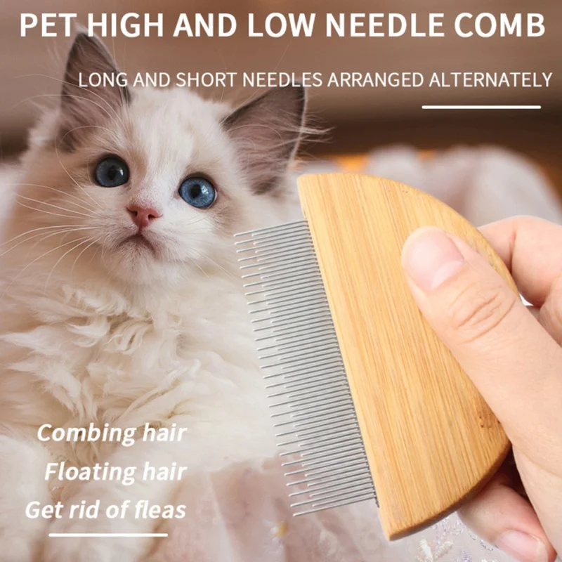 3 Styles Stainless Steel Dog Grooming Comb Removal Mucus Flea And Hair Small Lice Brush Dog Cat Kitten Hair Trimmer Pet Supplies