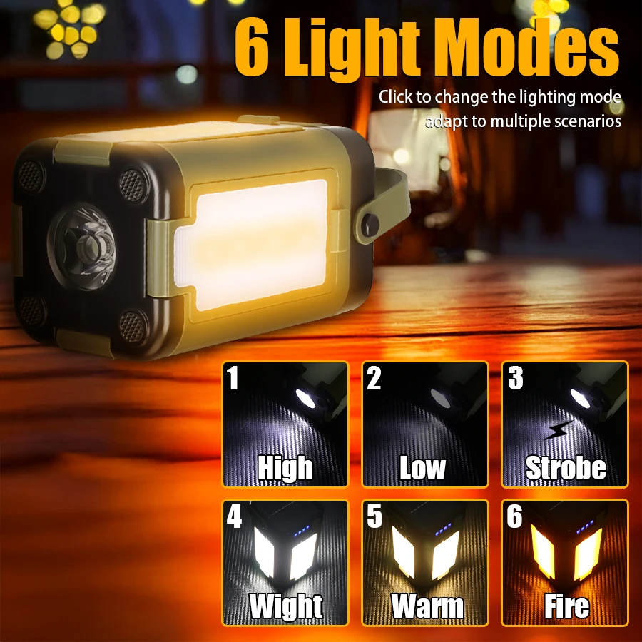

F5 Powerful LED Flashlight 4 leaf Folding Lantern Outdoor Camping Light Atmosphere Lamp Rechargeable Floodlight Emergency Torch