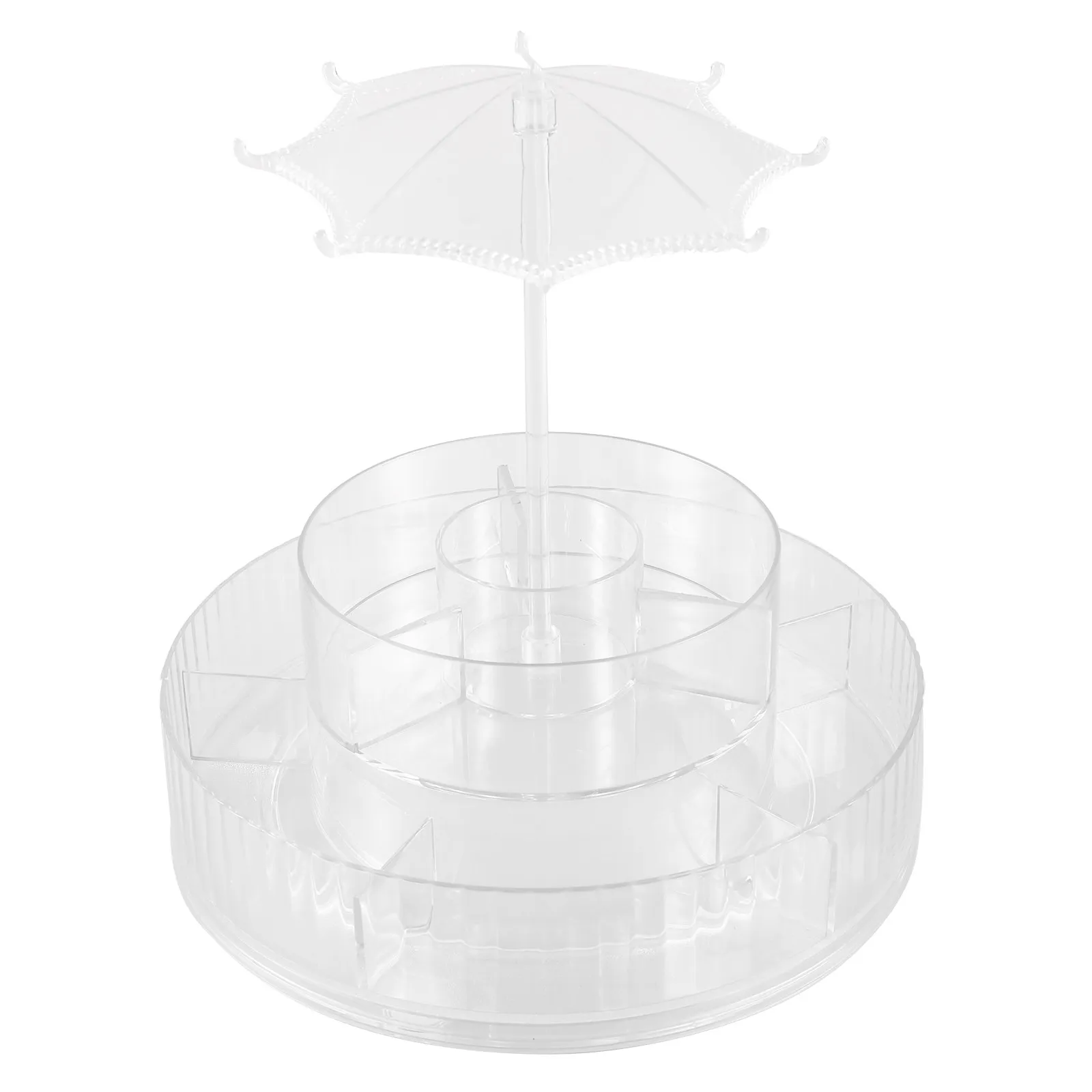 Rotating Turntable Organizer 360 Degree Spin Tray for Cosmetics Brushes Spices Condiments Skincare Products Desktop Cabinet