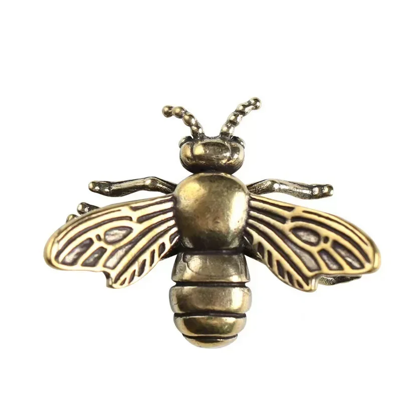 الصلبة النحاس الحشرات نحل العسل التماثيل المنمنمات الشاي الحيوانات الأليفة مضحك خنفساء الحرف جمع سطح المكتب الحلي الصغيرة ديكورات المنزل