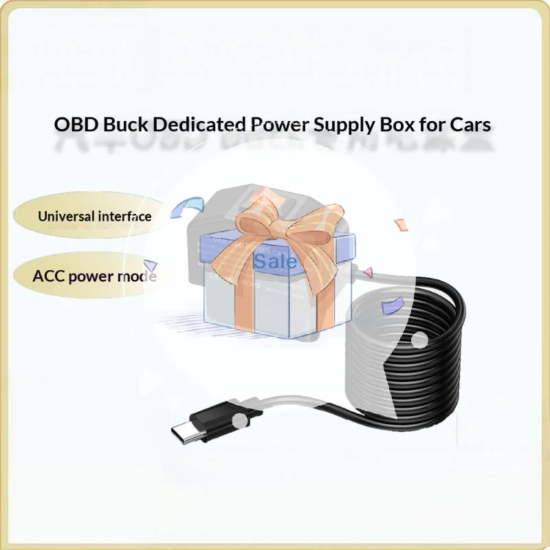 OBD Hardwire Power Kit for Dash Cam Type C Port Parking Mode Support Fit for 12V 24V Cars Trucks SUV DVR