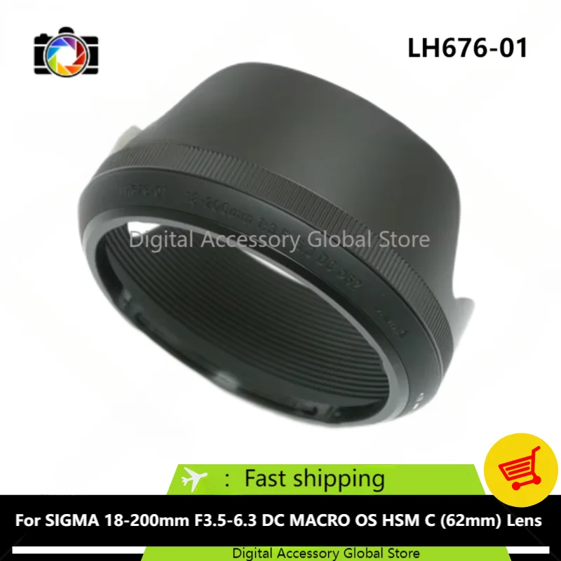 

New Original Front Hood LH676-01 Parts For SIGMA 18-200mm F3.5-6.3 DC MACRO OS HSM C (62mm) Camera Lens