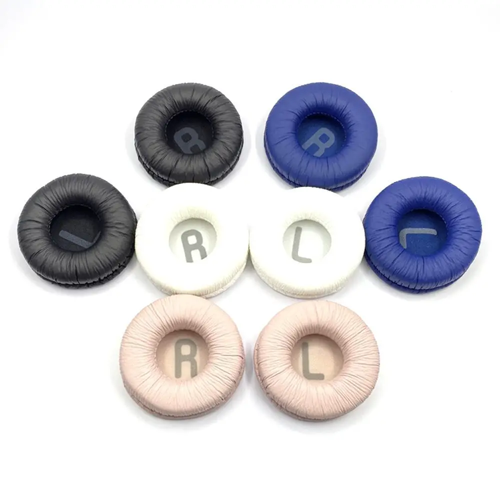 1Set 70mm Foam Ear Pads Substituição Travesseiro Capa de Almofada Macia Headset para Tune 600 T450 T450BT T500BT JR300BT