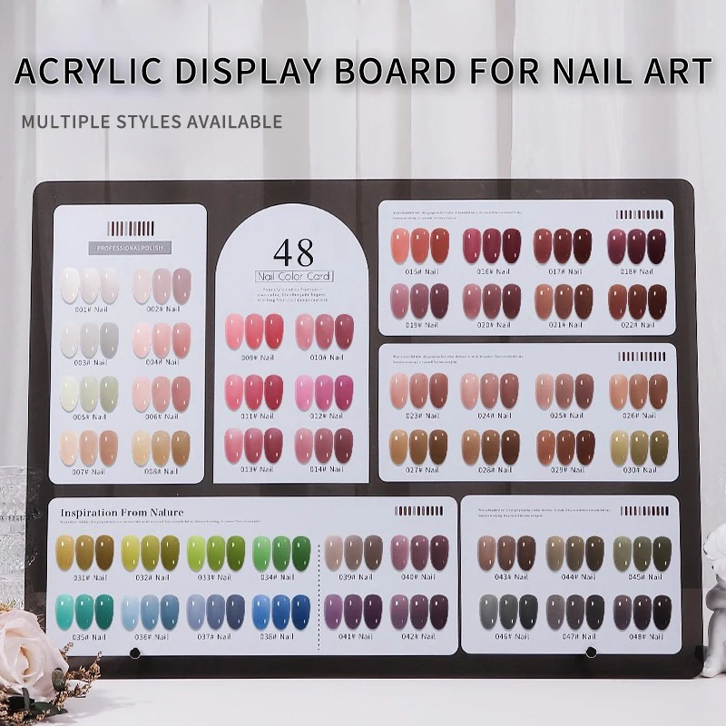 ネイルアクリルディスプレイスタンド - サンプル用品 マニキュアツール チップホルダー シェルフラック、ポリッシュカラーチャート プレスオンスタンド スタイリスト