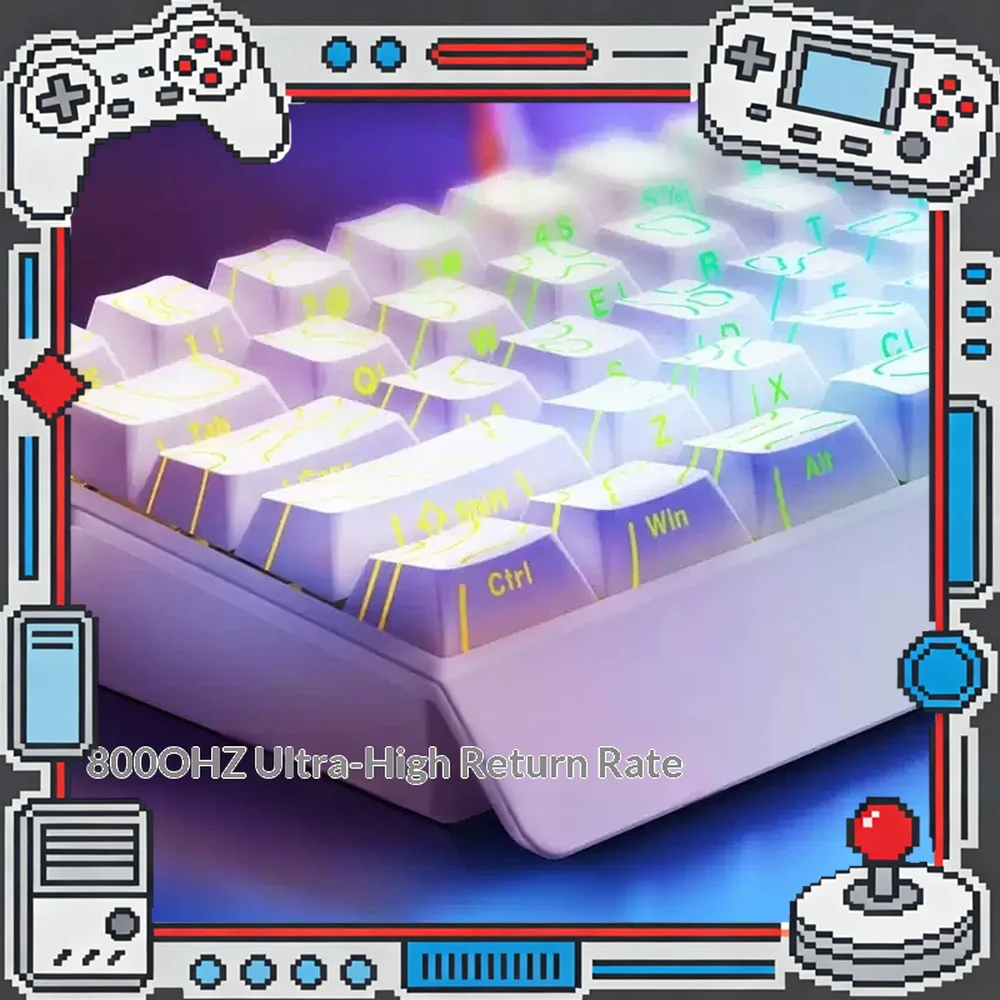 CAROTMAS MERCURY68 Series Magnetic Switch Gaming Keyboard 68-Key 8K Polling 256K Scanning RGB Wired
