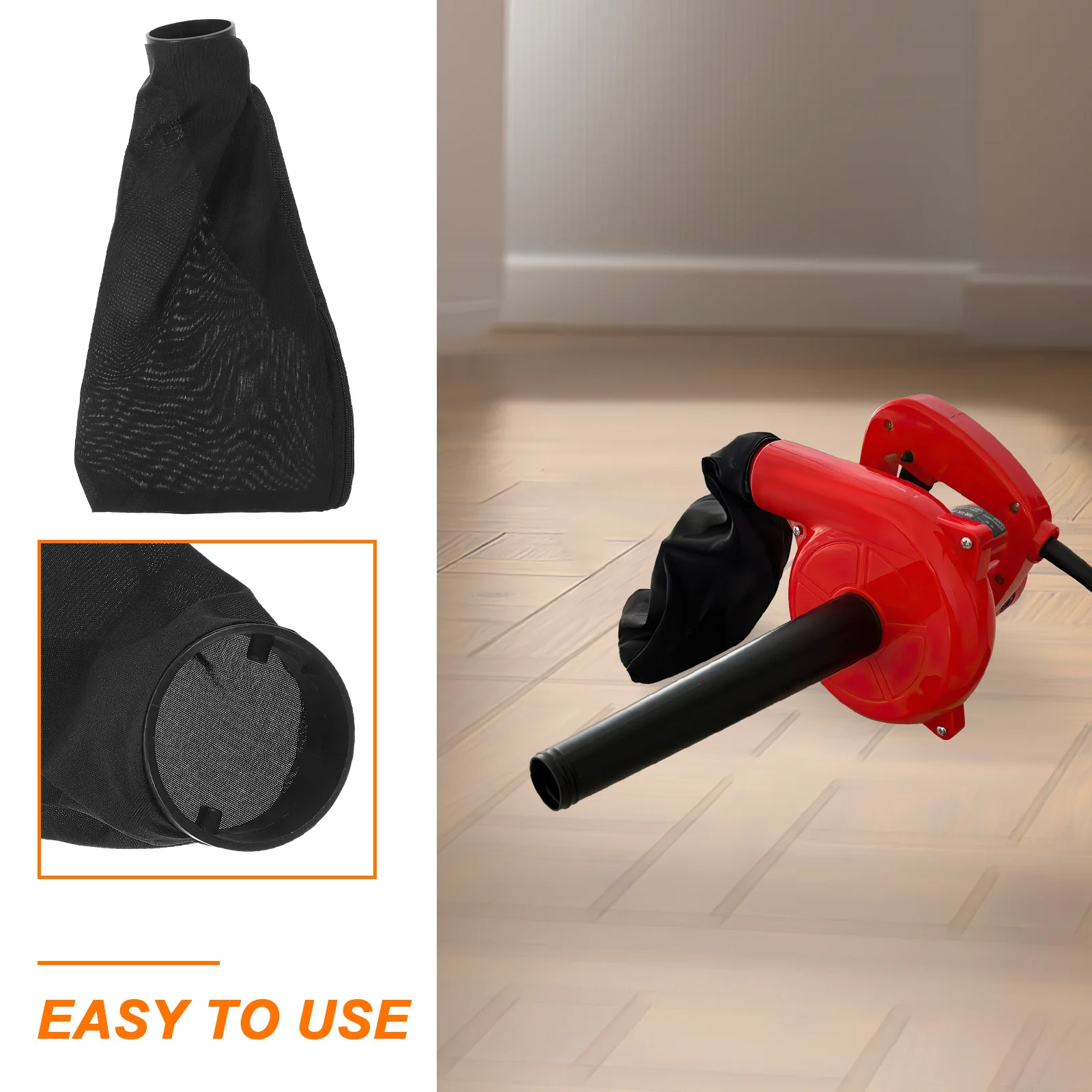 

Blower Dust Bag Cloth Material Replacement For Electric Air Duster Yard Garden Lightweight Dust Collection Pouch Blower