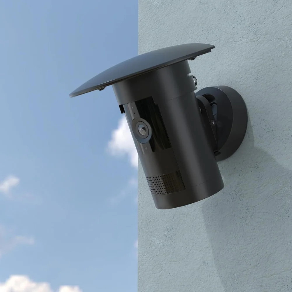 Waterproof & Rainproof Protective Cover Camera Cover For Outdoor Camera Black Wall-Mount Security Camera Protection Case