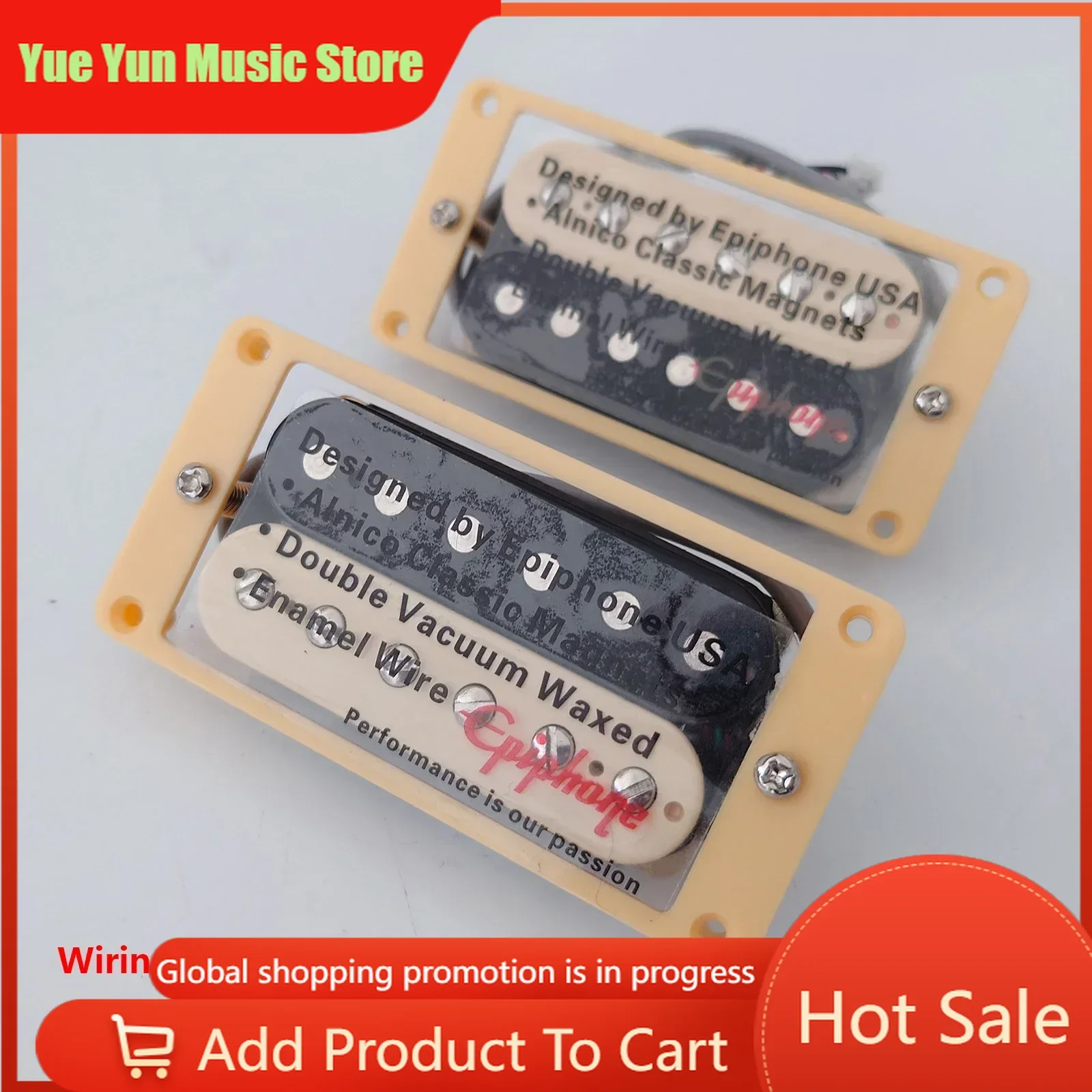 

Discount Hot Sale-Guitar Humbucker Pickups with 4 Conductor Quick-Connect Terminals SG Guitar Replacement Electronics