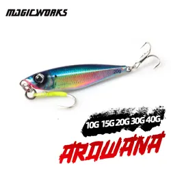 Obras mágicas-isca artificial para pesca, isca de peixe, mar gabaritos Woblery, água salgada pesca suprimentos, novo, 10g, 15g, 20g, 30g, 40g, 2024