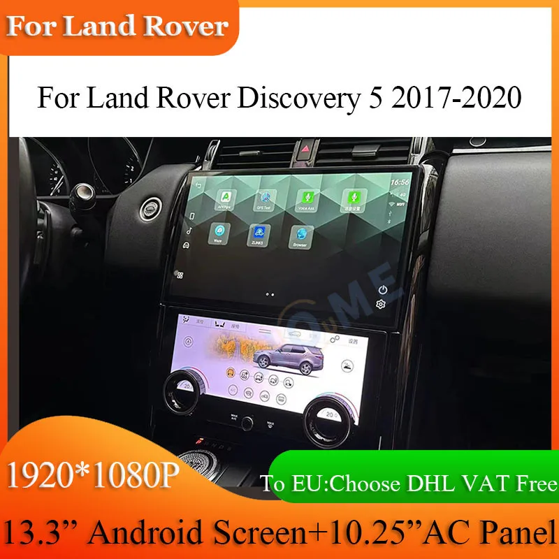 Android Screen For Land Rover Discovery 5 2017 - 2020 13.3 Inch And 10.25