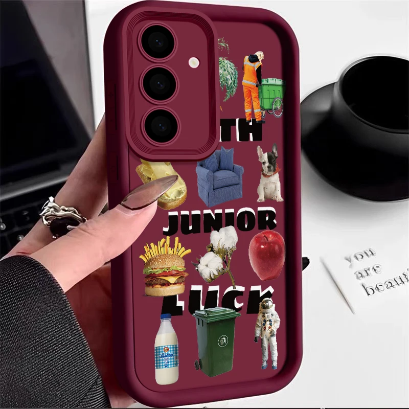 Graffiti Creative English Phone Case For Samsung GalaxyS24 S23 S22 Ultra Plus S21 A55 A54 A53 A52 A25 A15 A14 5G Anti Drop Cover