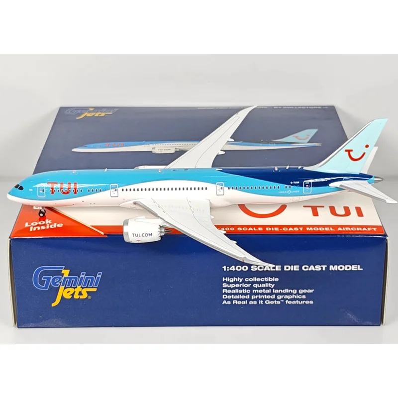 

GeminiJets Diecast 1/400 Scale TUI Aviation B787-9 G-TUIM Alloy Aircraft Model Collectible Decorative Display