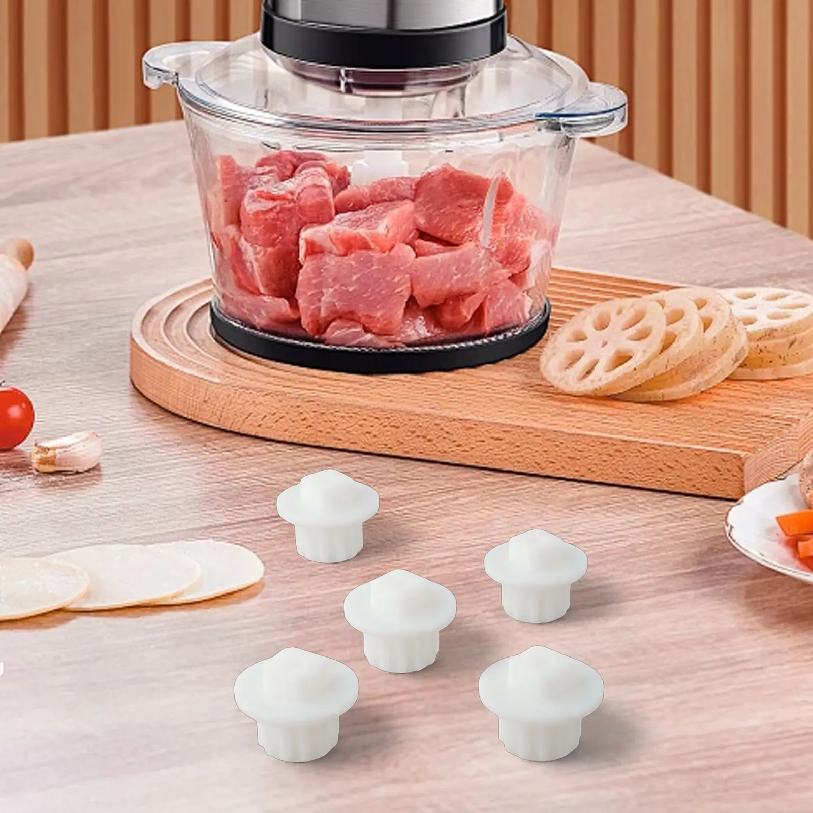 Electric Meat Grinder Replacement Parts 5Pcs Gear Set Compatible with Various Mincer Models for Easy Food Preparation