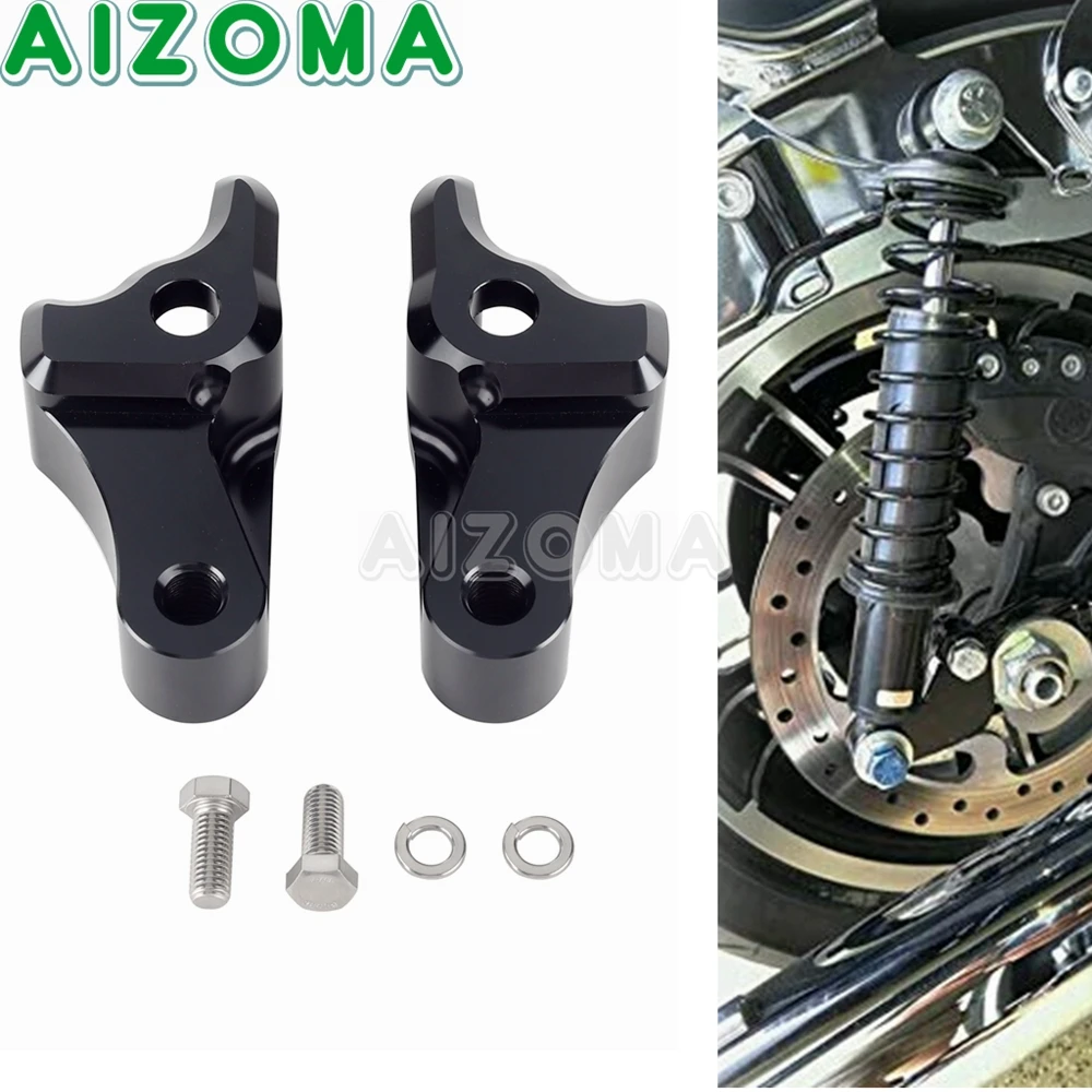 

CNC Aluminum Motorcycle Lowering Kit 1" Rear Shock Lower For Harley Touring CVO Electra Glide Street Glide Road King 2009-2019