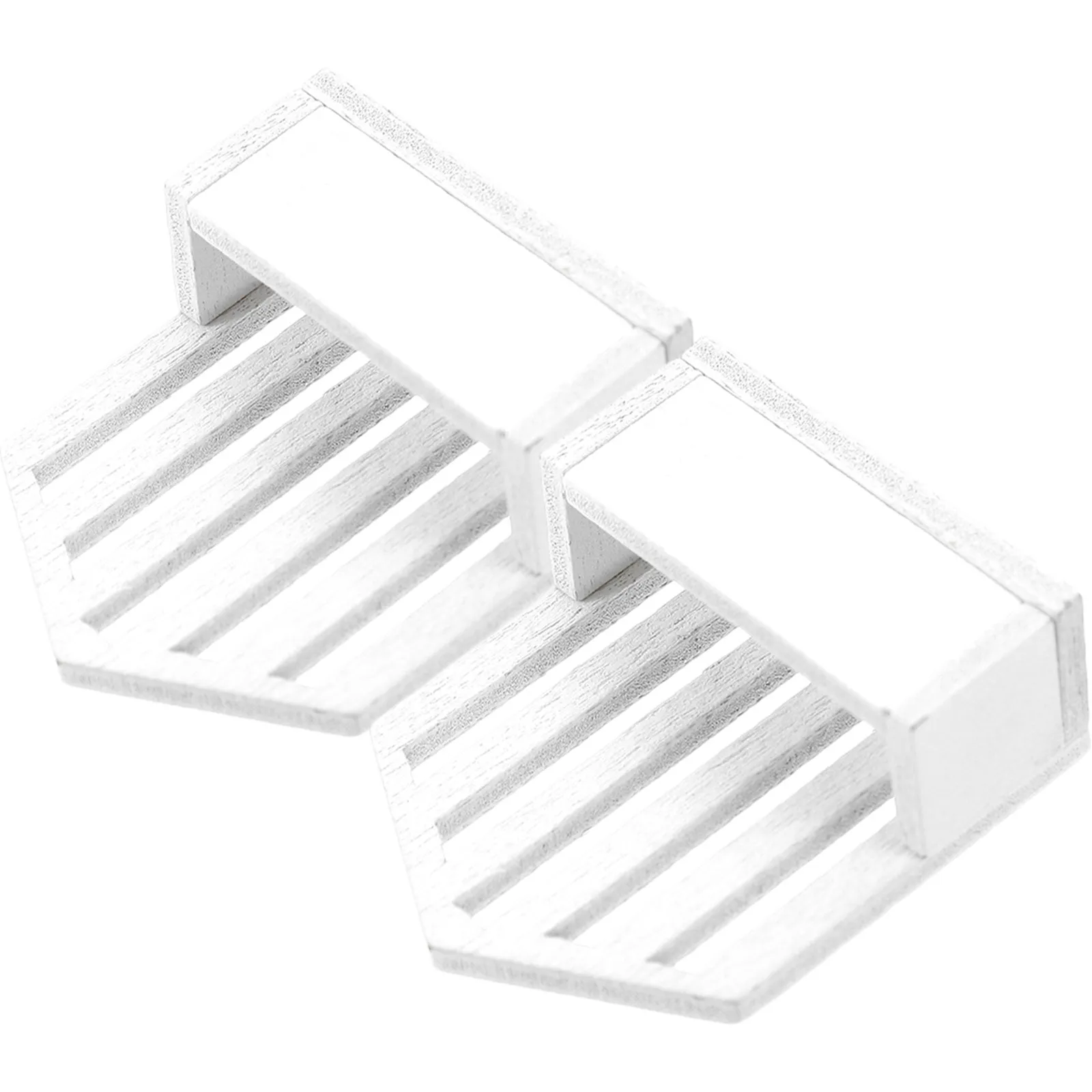 

2Pcs Miniature Wall Shelf Wood Furniture Small Size Lightweight Mini Shelf Decor Pretend :12 Scale Tiny House Accessories