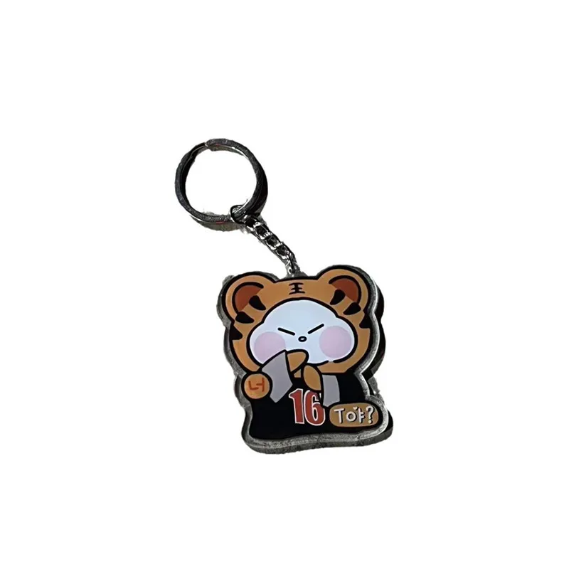 New Kpop Cartoon Acrylic Tiger Keyring Hoshi Bag Pendant Couple Keychain Acrylic Pendant Decoration Gifts Fans Collection 6CM