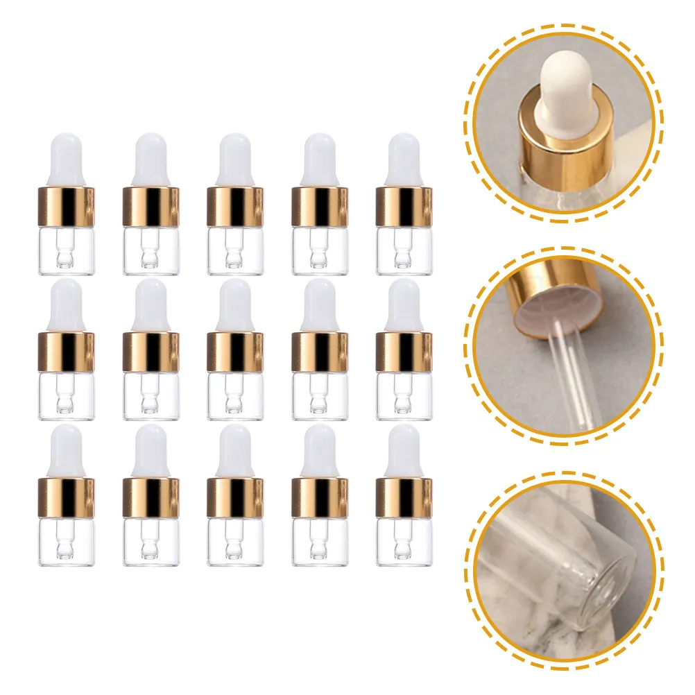 

25Pcs Glass Dropper Bottles for Essential Oils Clear Leak-Proof Travel Size Empty Glass Bottles with Dropper for Aromatherapy