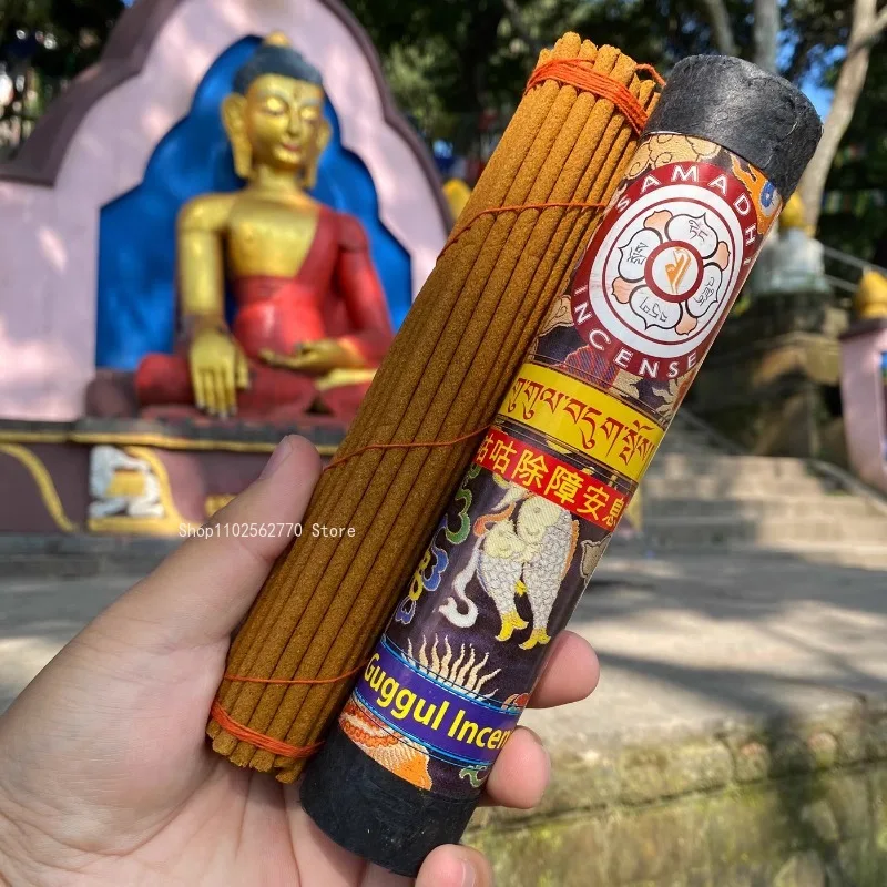 Nepalese Tibetan Myrrh Incense Stick Barrier Removing Benzoin Home Indoor/Temple Buddha Hall Worship /Anshen Pure Land Incense