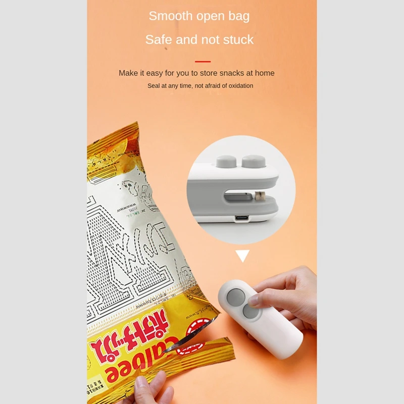 USB الغذاء حقيبة السدادة ، الحرارة السدادة آلة ، المنزلية الصغيرة اليد الضغط ، حقيبة ختم الملحقات ، وجبة خفيفة السدادة كليب