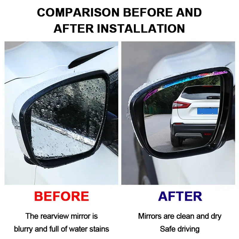 

Car Side Mirror Rain Visor Universal Rearview Mirror Rain Guard Waterproof Auto Exterior Accessories