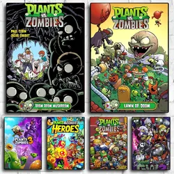 Game P-Plants V-Vs Z-Zombies Poster No Framed Poster Kraft Club Bar Paper Vintage Poster Wall Painting Bedroom Study Stickers