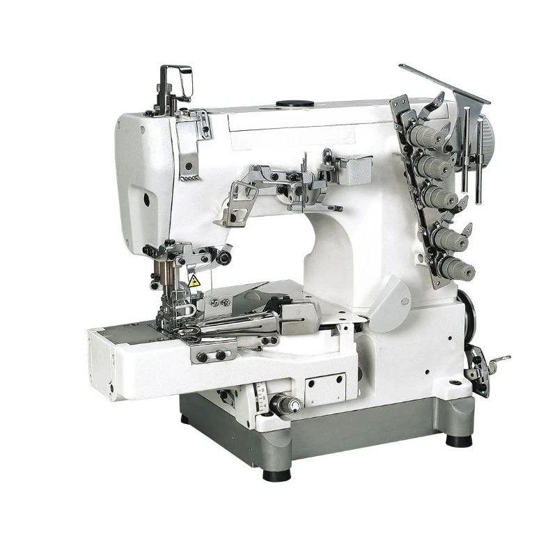 

Upper roller interlock sewing machine, bumper car, upper sewing machine with piping edge