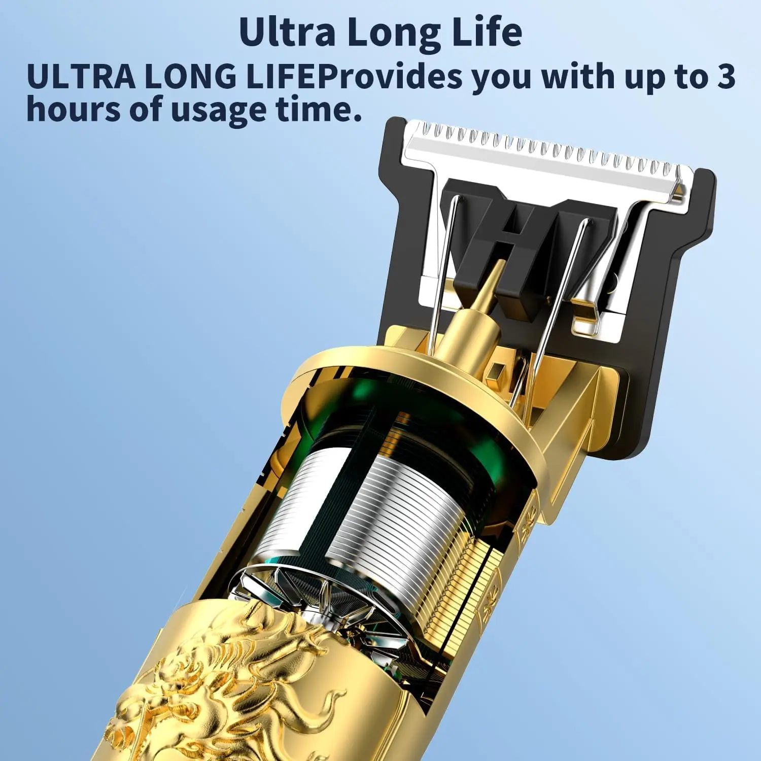 ماكينة تشذيب اللحية الاحترافية للرجال ماكينة قص الشعر على شكل حرف T بدون فجوة ومجموعة أدوات تشذيب الشارب مع مقصات شعر بشاشة LCD