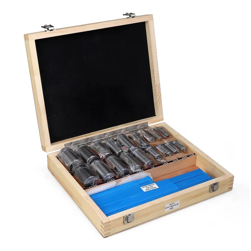 New 30pcs Keyway Broach Set Inch Sized 5pcs Broaches 1/2''-1-1/2'' 18pcs Bushings and 7pcs Shims HSS Keyway Tool for CNC Machine