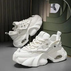 Designer Men's Shoes Fashion Chunky Sneakers Height Increasing Platform Casual Shoes for Men Lace Up Sports Shoe Tenis Masculino