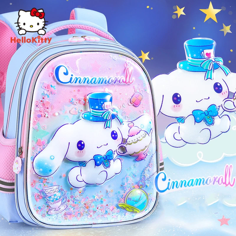 

Miniso Cinnamoroll Schoolgirls Schoolbag Primary Student Grade 1-4 Cartoon Backpack Puplis Cute School Bag Girls Book Bags Gifts