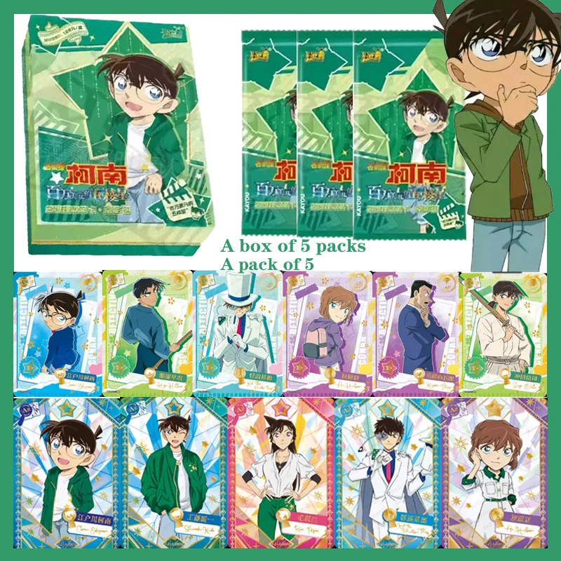 Caliente Anime Detective Conan película 27 paquete de refuerzo mil millones de dólares pentagrama razonamiento tarjetas coleccionables misterio exquisito regalo Juguetes