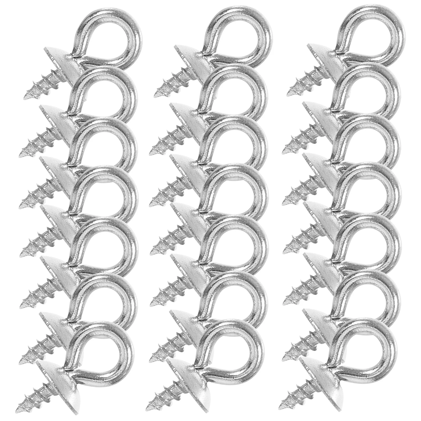 

50Pcs Durable Stainless Steel Screw Eye Pins Mini Screw Hooks for Jewelry Making DIY Earrings Necklaces Bracelets