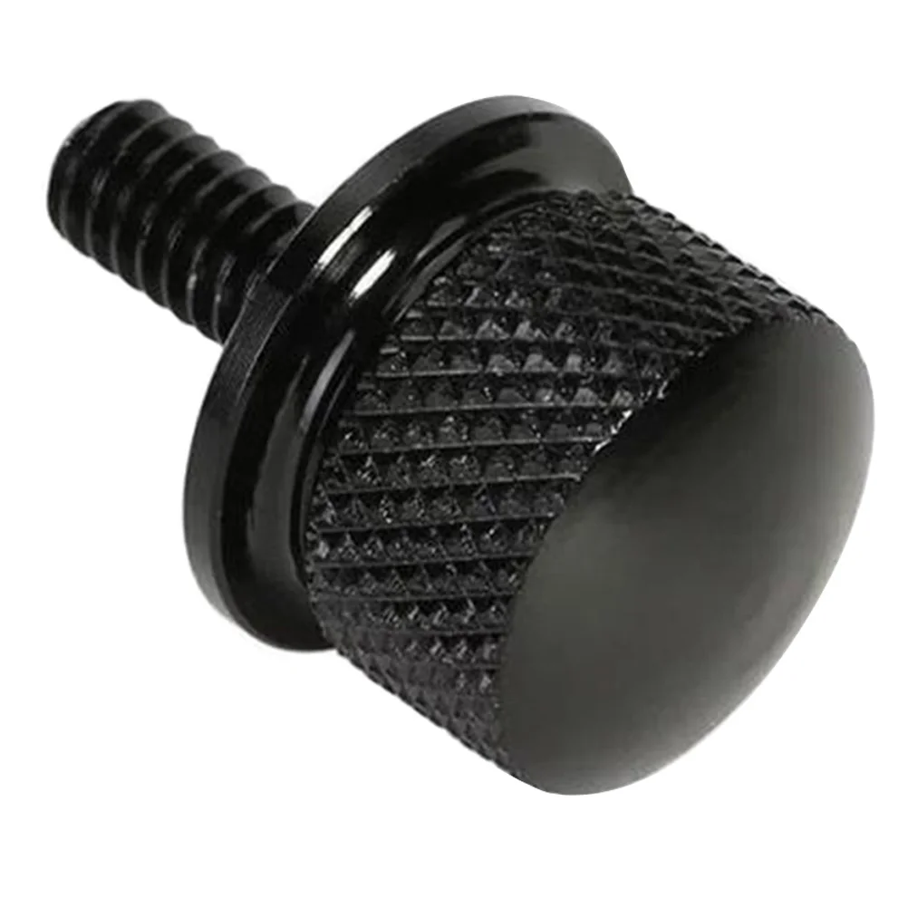 

2.2X2.2X3Cm Black Knurled Seat Bolt 6061 Aluminum Corrosion Resistant Military Grade Anodized Quick Release Solid Stainless