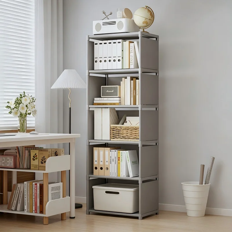 Multilayer Bookcase Easy Assembly Bookshelf Storage for Living Room Bedroom Study - Display Shelf for Books Toys Sundries