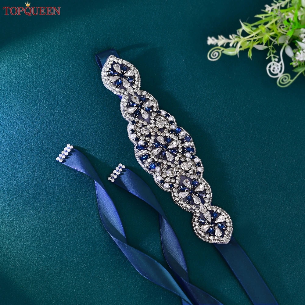 TOPQUEEN свадебный пояс, доступные бижутерия, пояс со стразами, королевский пояс, свадебные аксессуары ручной работы, тонкий S94-ML TOPQUEEN свадебный пояс, доступные бижутерия, пояс со стразами, королевский пояс, свадебные аксессуары ручной работы, тонкий S94-ML