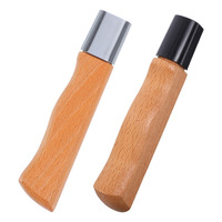 2pcs Wooden Knife Handle Anti-slip Rosewood Knife Handles Solid Wood Replacement Handles Accessories Kitchen Knife Accessories