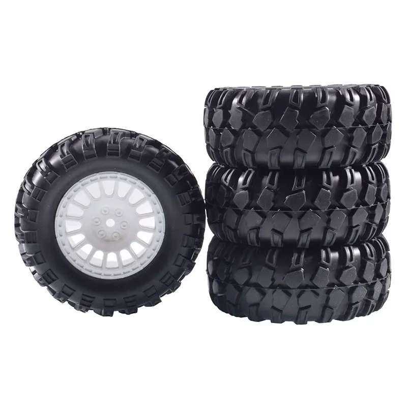 PARA pneus de borracha RC de escalada de 1,9 polegadas e jantes de plástico 4 unidades para MN128 MN86S diâmetro 90 mm