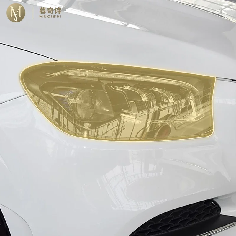 

Pre cutting Exterior Headlights transparent protective film TPU scratch resistant For Mercedes-Benz GLS X166 2018-2020