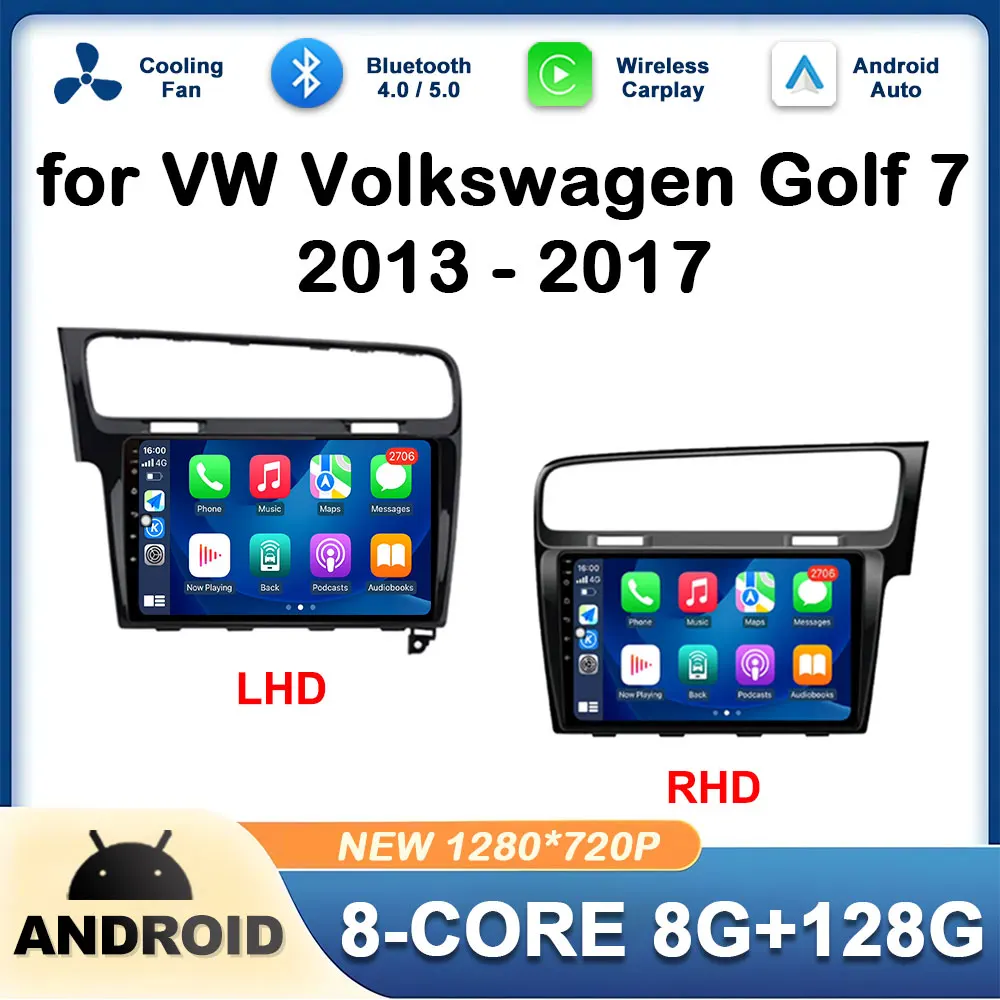 

9" for VW Volkswagen Golf 7 2013 - 2017 Android OS Car Radio Multimedia Player Android Auto GPS Navigation Autoradio No 2 din 4G