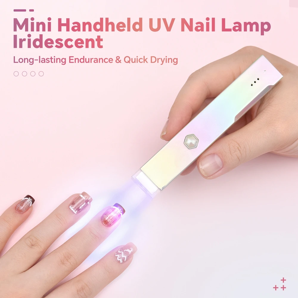 1PC Mini Nail UV LED Lamp Protable Quick Dry Nail Gel Polish USB Rechargeable Hand Light Cure Treatment Manicure Nail Equipment