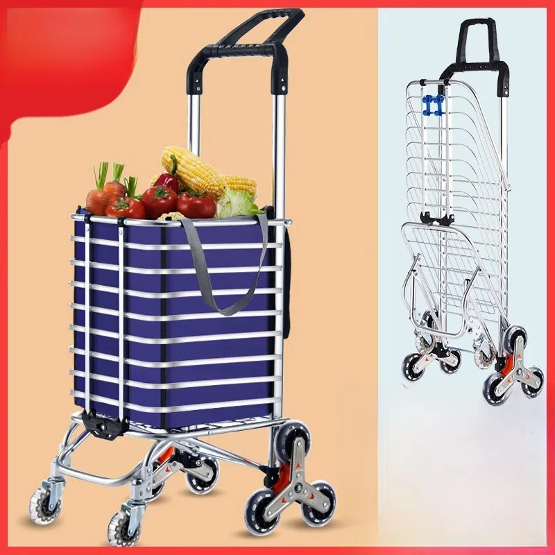 portable-lightweight-shopping-cart-vegetable-buying-car-hand-pulling-stair-climbing-aluminum-alloy-rods-elderly-towing-car