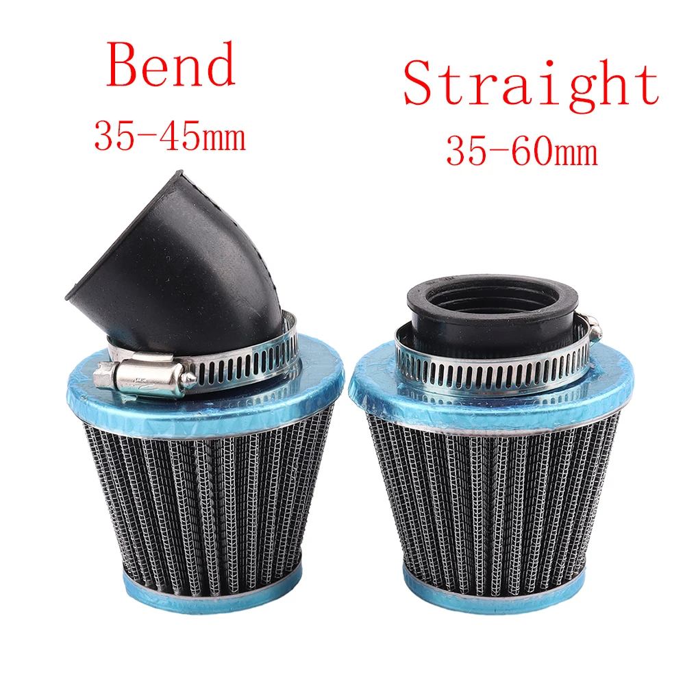 Mushroom Head High Flow Air Filter Air Intake Cleaner For Motorcycle ATV Scooter Dirt Pit Bike 35mm-60mm Universal Replacement
