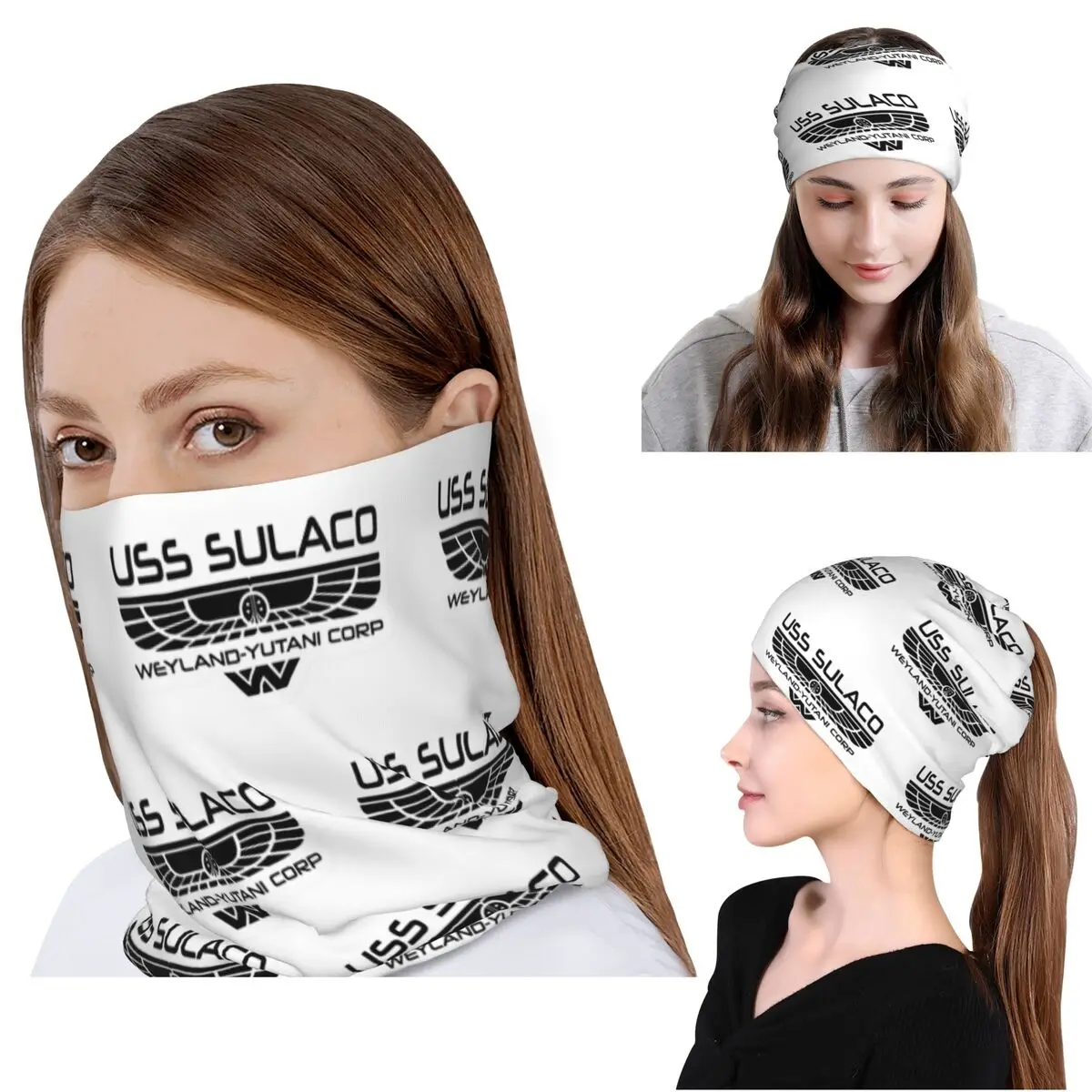 USSed Sulaco Bandana Halstuch, Maske, Schal, warmer Fahrradschal, Mütze für Männer, Frauen, Erwachsene, Winter
