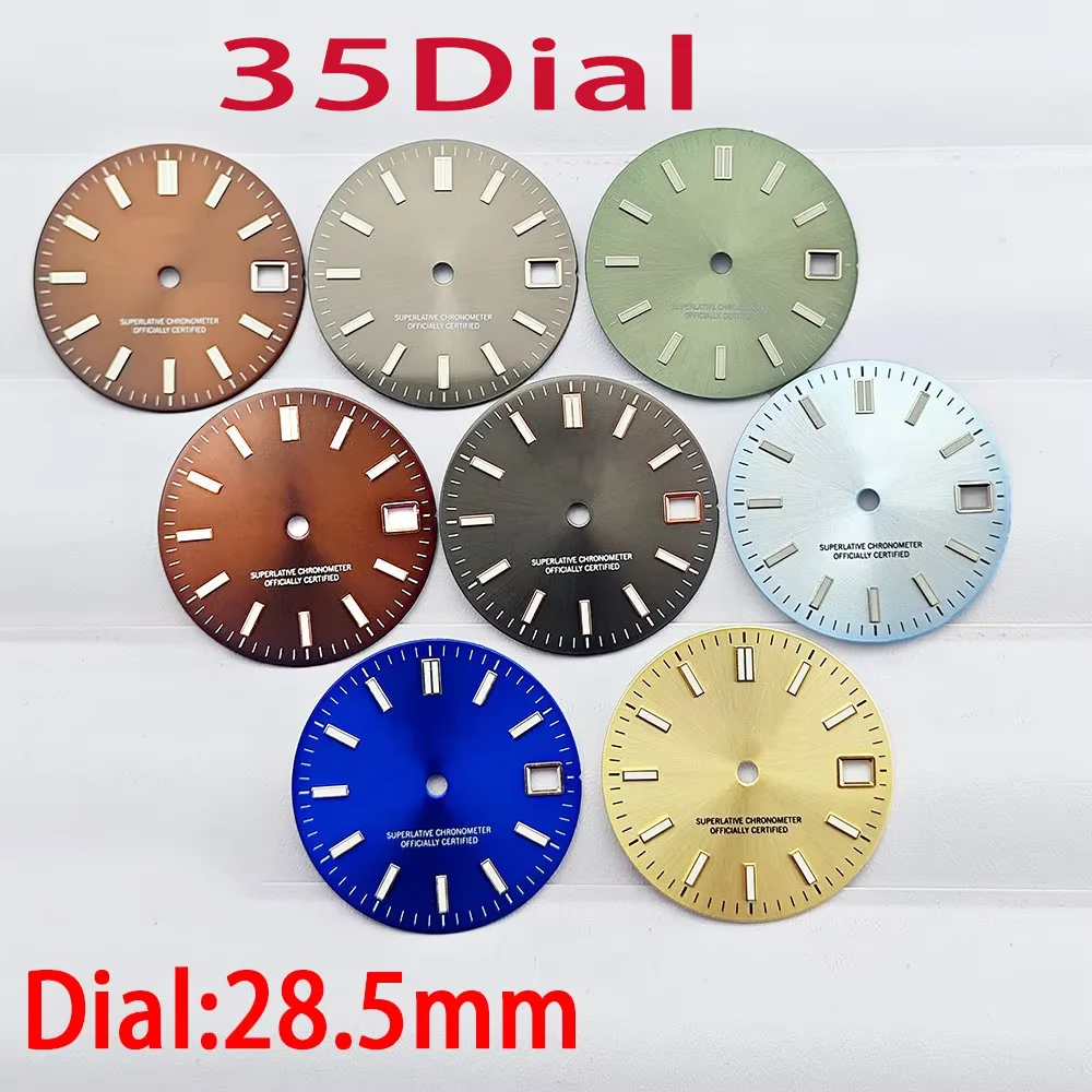 

Men's watch 28.5mm dial green glow-in-the-dark N Series 35 automatic mechanical movement with 36mm/39mm case hands accessories