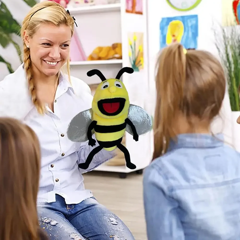 Handpuppen Kinderspielzeug Plüsch Insekten Tier Raupe Marienkäfer Handpuppen Puppe Familie Geschichtenerzählen Rollenspiel Fingerspielzeug – Detail 5